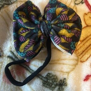 TTK nightmare before Christmas bow Colorful Patterned Kids Headband